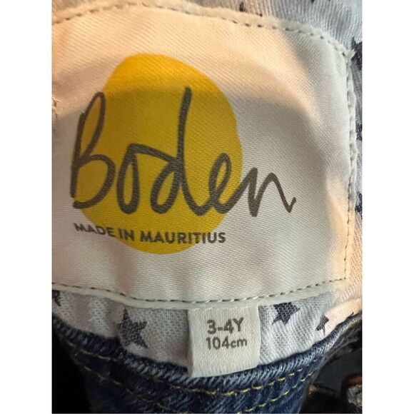 Boden Girls Denim Overalls Size 3/4y - Picture 3 of 3